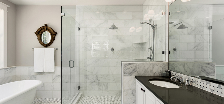 bathroom shower door installation in Willowbrook
