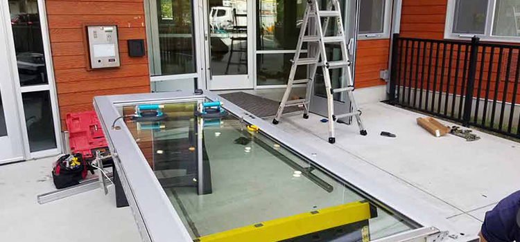 storefront door glass replacement Willowbrook